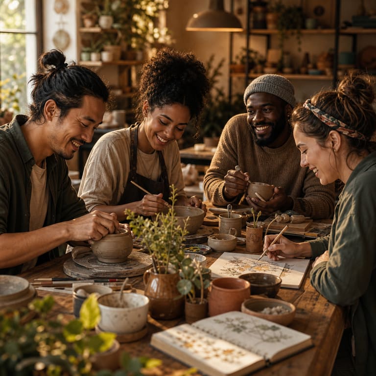People meeting around a shared hobby